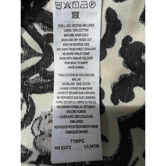 FRENCH CONNECTION WMNS 8 CRISTYN BIRDIE LINEN BLEND HALTER MINI DRESS BLACK NEW - Picture 11 of 13